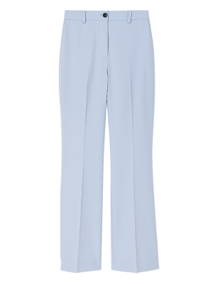 Work Style Women’s Bootcut Trousers – Light Blue